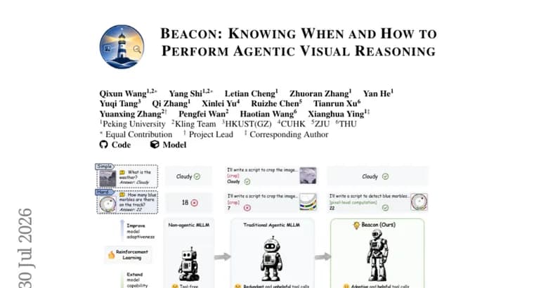 Beacon: модель, которая сама решает, когда включать инструменты зрения