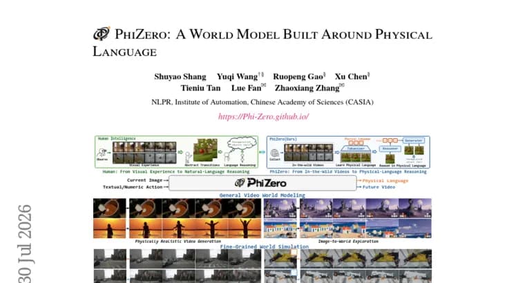 PhiZero: модель физического мира, которая рассуждает на «физическом языке»