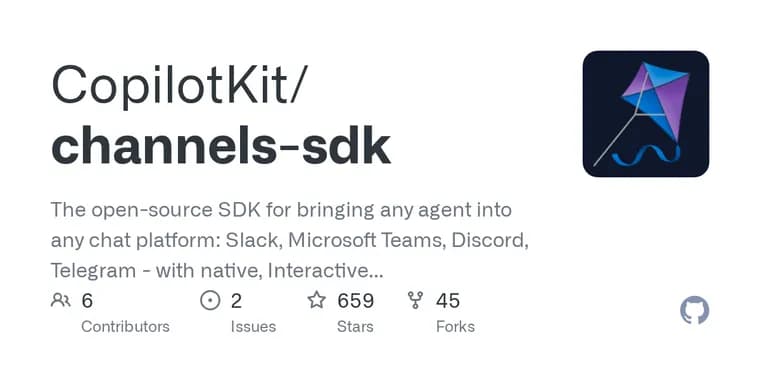 CopilotKit выпустила Channels SDK: агенты в Slack и Teams