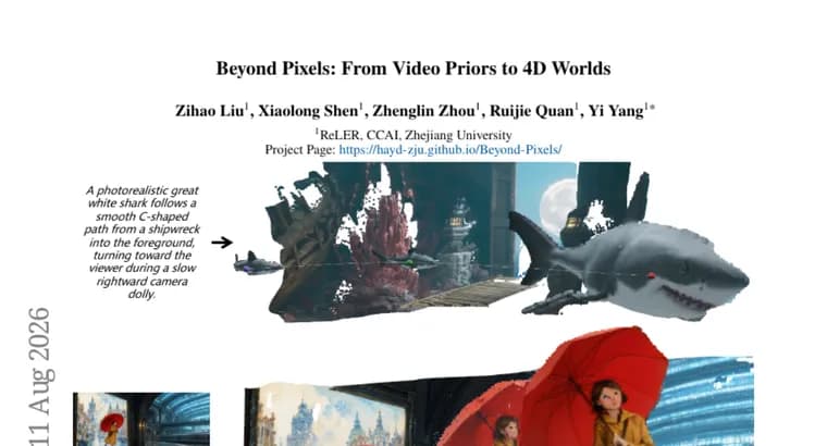 Latent-to-4D: генерация 4D-сцен напрямую из латентов видео-моделей