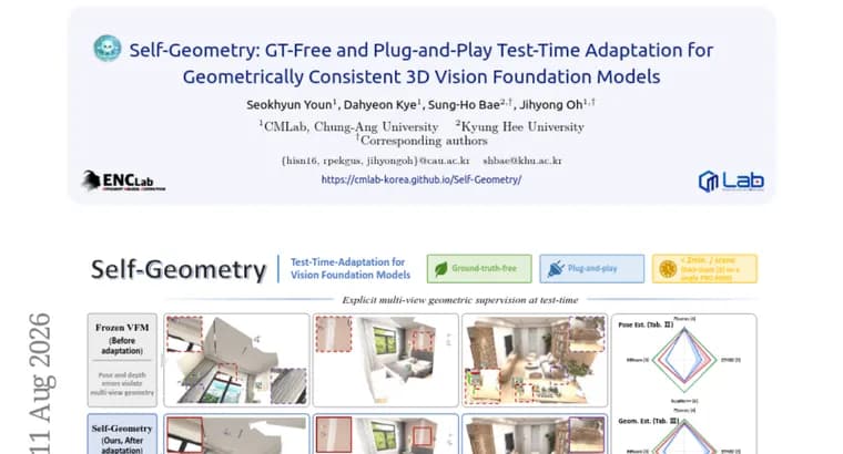 Self-Geometry: новый метод устраняет геометрические ошибки в 3D-моделях зрения без готовой разметки