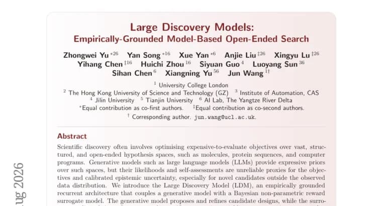 Large Discovery Model (LDM): архитектура ИИ для научных открытий обгоняет LLM-поиск