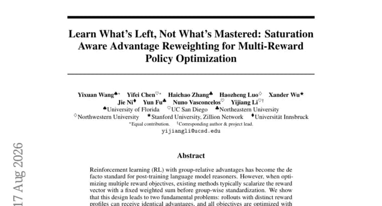 SA-MRPO: новый метод RL для LLM поднял точность рассуждений до 9,2%