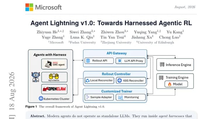 Agent Lightning v1.0 поднял результат ИИ-агента в кодинге на 14,6 п.п.