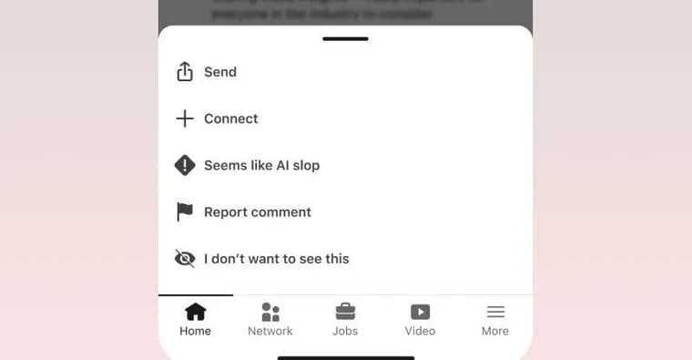 LinkedIn: кнопку «Похоже на ИИ-мусор» нажали больше миллиона раз