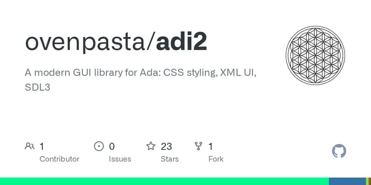 Вышла Adi2, современная GUI-библиотека для Ada с CSS-стилями
