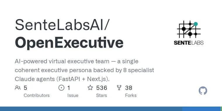 SenteLabsAI выпустила Open Executive, open-source ИИ-команду топ-менеджеров