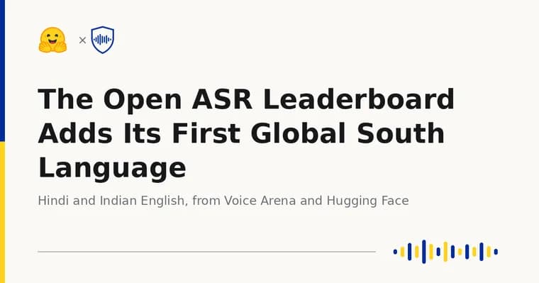 Hugging Face добавил хинди в Open ASR Leaderboard: тест на перекос в распознавании речи