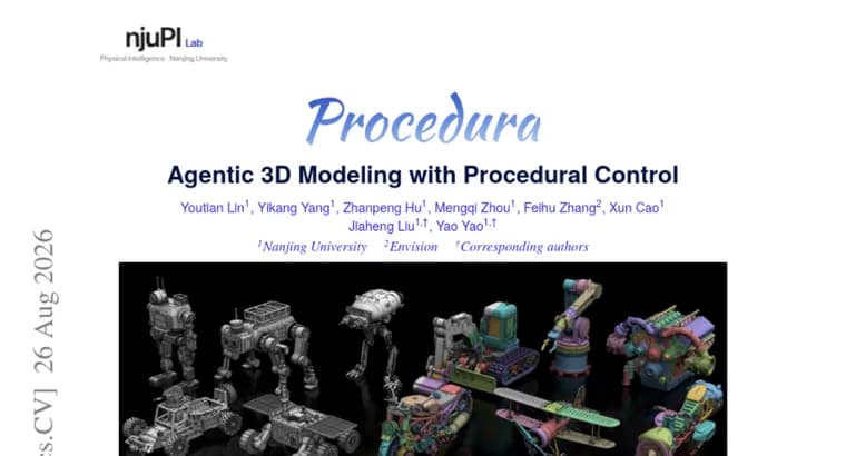 Procedura: ИИ-агент создаёт 3D-модели процедурным кодом