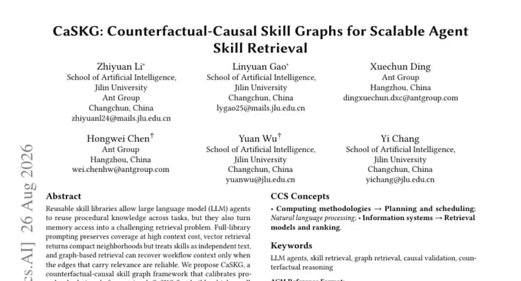CaSKG превзошёл Graph-of-Skills в поиске навыков для ИИ-агентов