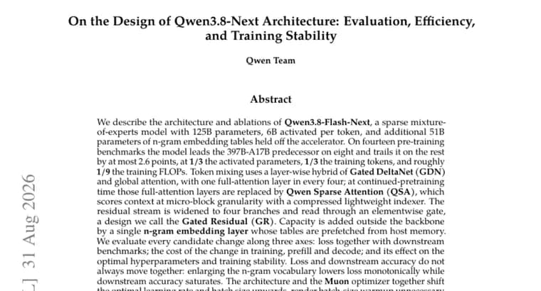 Qwen3.8-Flash-Next: сопоставимая точность с более крупным предшественником при вдевятеро меньших затратах на обучение