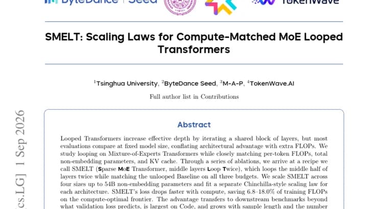 SMELT сокращает до 18% вычислений при обучении MoE-трансформеров