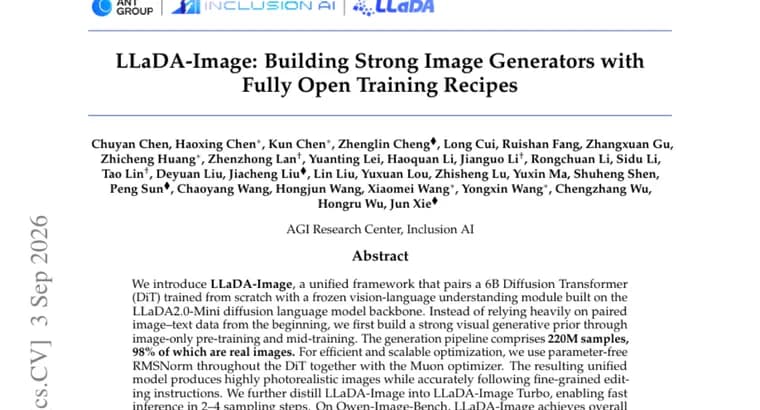 LLaDA-Image: открытая модель генерации изображений поставила рекорд среди open-source на Qwen-Image-Bench