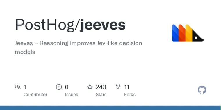 PostHog выпустила Jeeves: открытый классификатор на 9 млрд параметров, который рассуждает