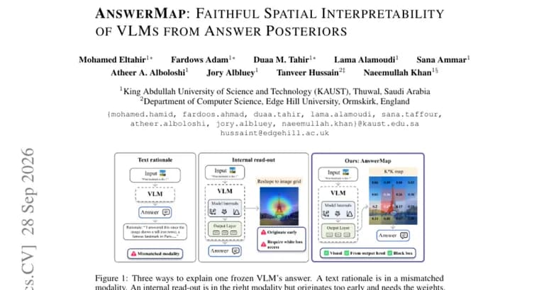 Предложен AnswerMap: метод показывает, на что смотрит визуально-языковая модель