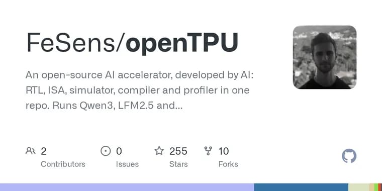 openTPU: открытый ИИ-ускоритель, «разработанный ИИ», запустил десять моделей на FPGA