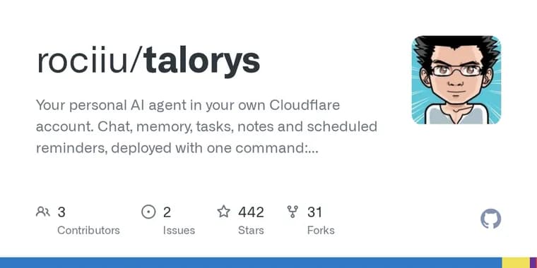 Talorys: открытый персональный ИИ-агент для бесплатного тарифа Cloudflare