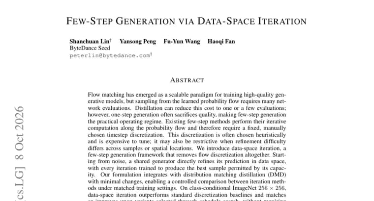 Предложен метод data-space iteration: быстрая генерация без дискретизации потока
