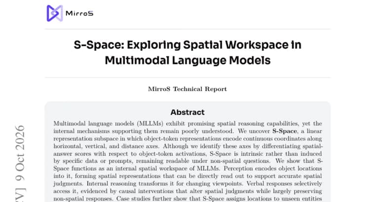 S-Space: в мультимодальных языковых моделях нашли внутреннее пространство для координат объектов
