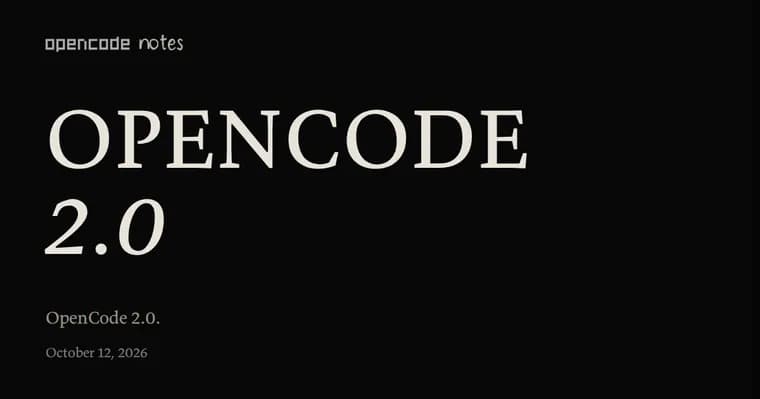 Вышел OpenCode 2.0: фоновый сервис, новый API и code mode для MCP