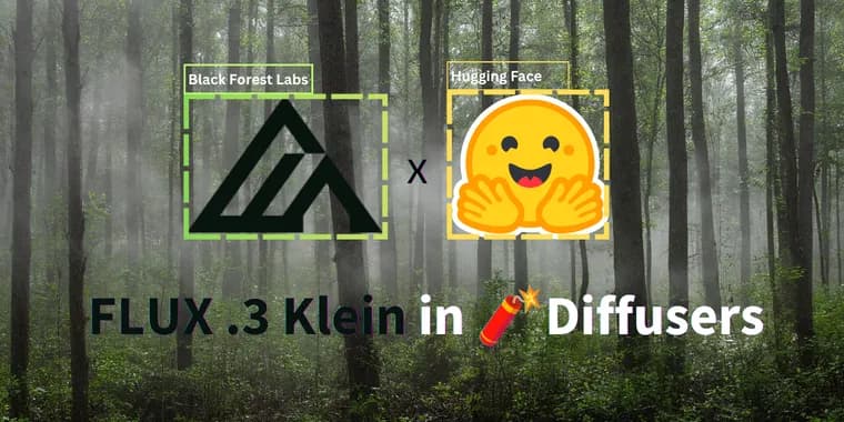 Hugging Face добавила в Diffusers FLUX.3 Image Klein от Black Forest Labs